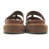 Celine Tippi Slide Sandals Brown Leather Size 36 US 7