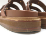Celine Tippi Slide Sandals Brown Leather Size 36 US 7