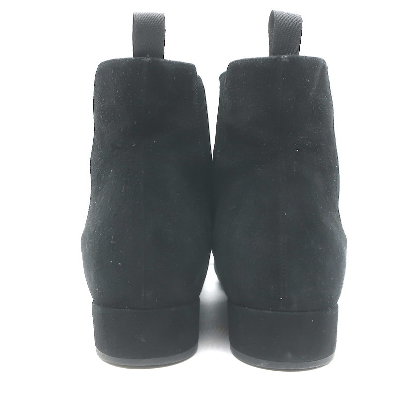 Prada Chelsea Boots Black Suede Size 37.5 Flat Ankle Boots