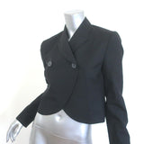 Stella McCartney Cropped Double Breasted Blazer Black Size 42