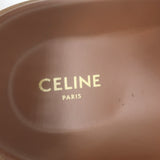 Celine Tippi Slide Sandals Brown Leather Size 36 US 7