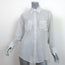 Elizabeth and James Striped Button Down Shirt White/Light Gray Cotton Size Small