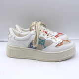 Primary: Authentic Gucci Dali GG-embroidered platform sneakers, white leather, pre-owned (gently worn) Alternative 1: Gucci Dali platform sneakers in white leather with GG embroidery, authentic pre-owned, gently worn Alternative 2: Gucci Dali GG-embroidered white leather platform sneakers — authentic, pre-owned luxury (women’s size 38)