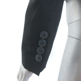 Stella McCartney Cropped Double Breasted Blazer Black Size 42