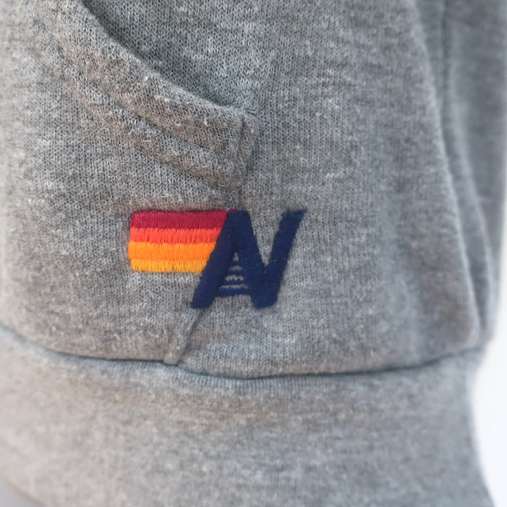 Aviator Nation Classic Logo Hoodie Gray Fleece Size Small