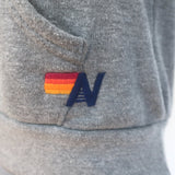 Aviator Nation Classic Logo Hoodie Gray Fleece Size Small