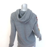 Aviator Nation Classic Logo Hoodie Gray Fleece Size Small