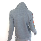 Aviator Nation Classic Logo Hoodie Gray Fleece Size Small