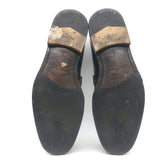 Salvatore Ferragamo Gancini Loafers Black Polished Leather Size 9