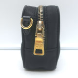 Prada Tessuto Mini Camera Crossbody Bag Black Nylon & Saffiano Leather Clutch