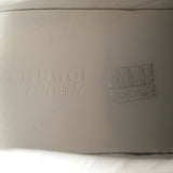 Gucci Dali GG-embroidered platform sneakers in white leather, authentic pre-owned with gentle wear (EU 38)