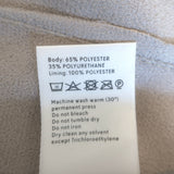 Nanushka Clare Vegan Leather Shirt Beige Size Small Short Sleeve Top