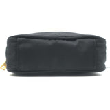 Prada Tessuto Mini Camera Crossbody Bag Black Nylon & Saffiano Leather Clutch