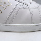 Christian Dior Star shearling-lined white leather sneakers, authentic pre-owned, gently worn luxury