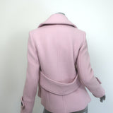 Veronica Beard Peacoat Pink Wool-Blend Size 0 Double Breasted Jacket