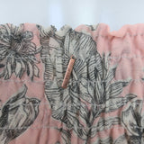 MISA Geroux Off the Shoulder Mini Dress Pink Floral Print Size Small