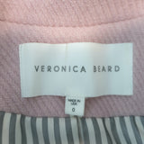 Veronica Beard Peacoat Pink Wool-Blend Size 0 Double Breasted Jacket