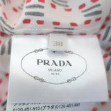 Prada Studded Shirt Tiger & Floral Print Cotton Size 38 Sleeveless Top