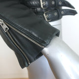 AllSaints Papin Leather Biker Jacket Black Size US 0