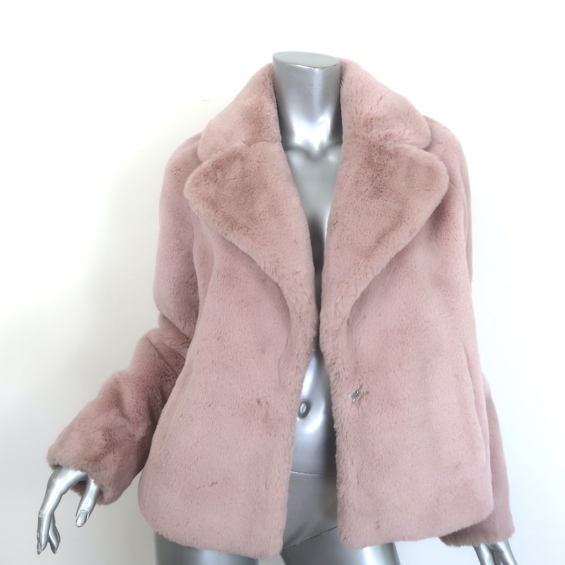 Soia &amp; Kyo Emanuela Faux Fur Jacket Quartz Pink Size Small