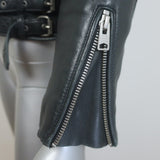 AllSaints Papin Leather Biker Jacket Black Size US 0