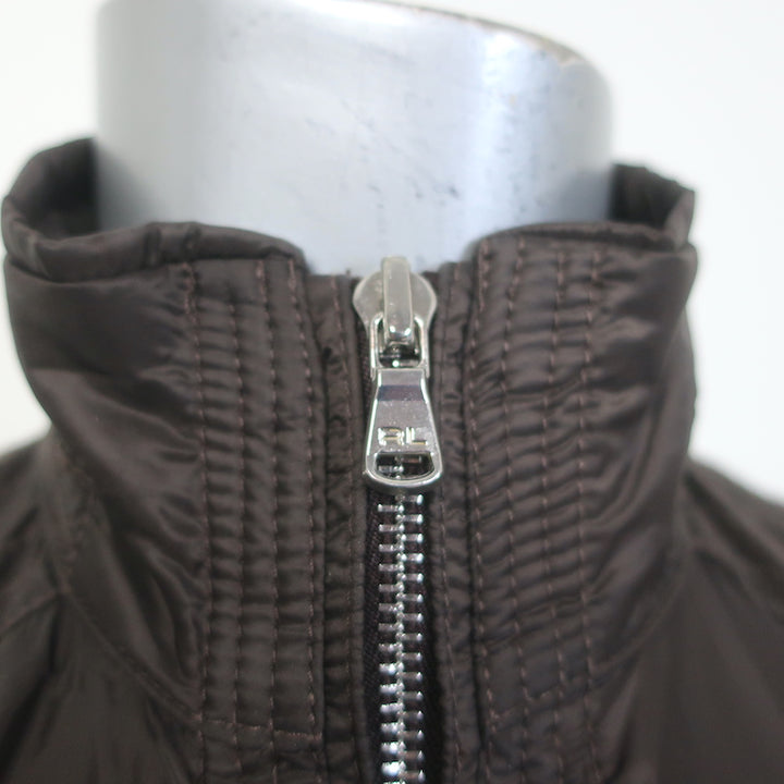 Ralph Lauren Golf Vest Dark Brown Nylon Size Small