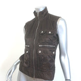 Ralph Lauren Golf Vest Dark Brown Nylon Size Small