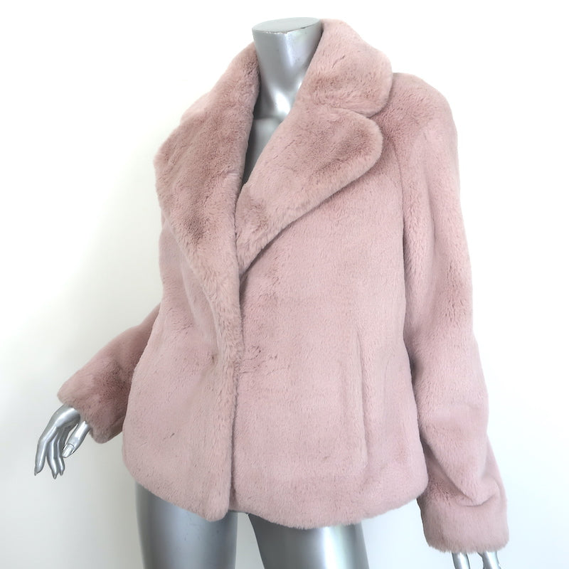Soia &amp; Kyo Emanuela Faux Fur Jacket Quartz Pink Size Small
