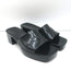 Gucci Rubber Logo Slides Black Size 35 Platform Sandals NEW