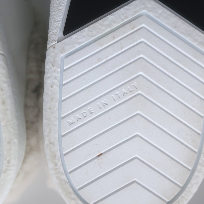 Christian Dior Star shearling-lined white leather sneakers, authentic pre-owned, gently worn