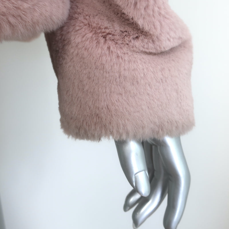 Soia &amp; Kyo Emanuela Faux Fur Jacket Quartz Pink Size Small