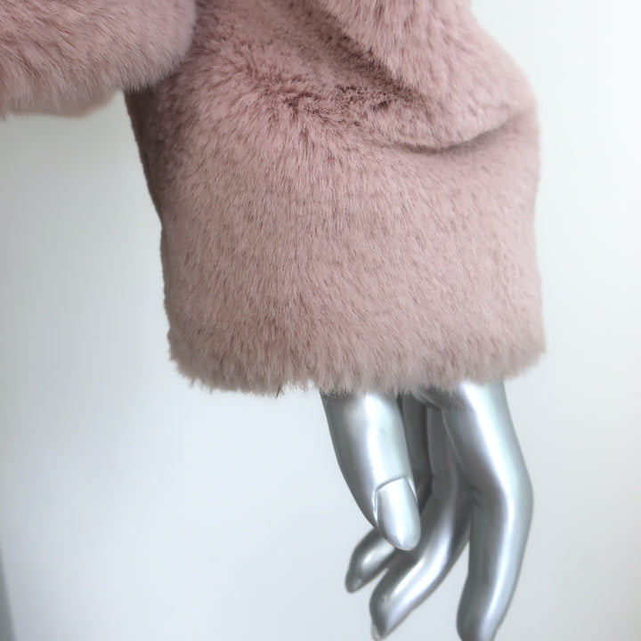 Soia &amp; Kyo Emanuela Faux Fur Jacket Quartz Pink Size Small
