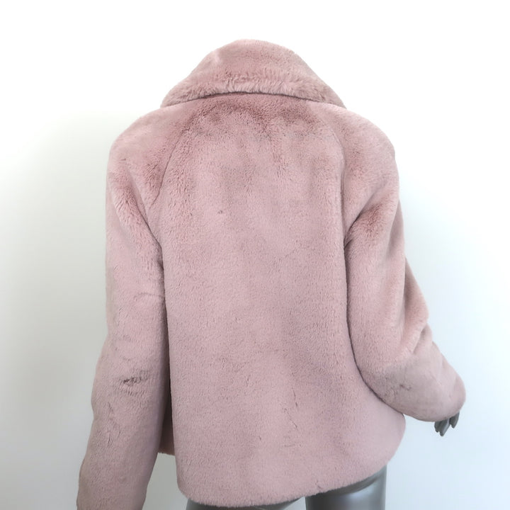 Soia &amp; Kyo Emanuela Faux Fur Jacket Quartz Pink Size Small