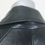 AllSaints Papin Leather Biker Jacket Black Size US 0