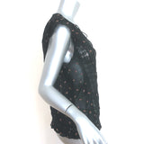 Ulla Johnson Magdalena Blouse Black Floral-Embroidered Georgette Size 8