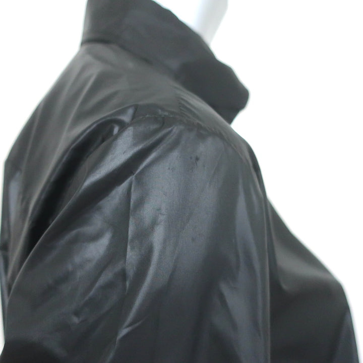 Cynthia Rowley Button Down Blouse Black Polyester Size Large Long Sleeve Top