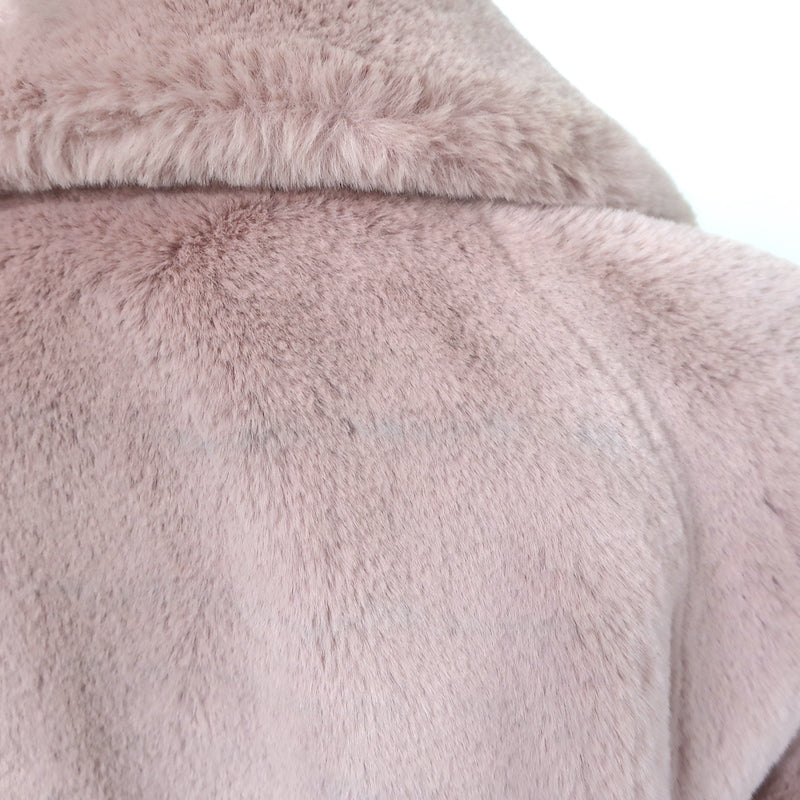 Soia &amp; Kyo Emanuela Faux Fur Jacket Quartz Pink Size Small