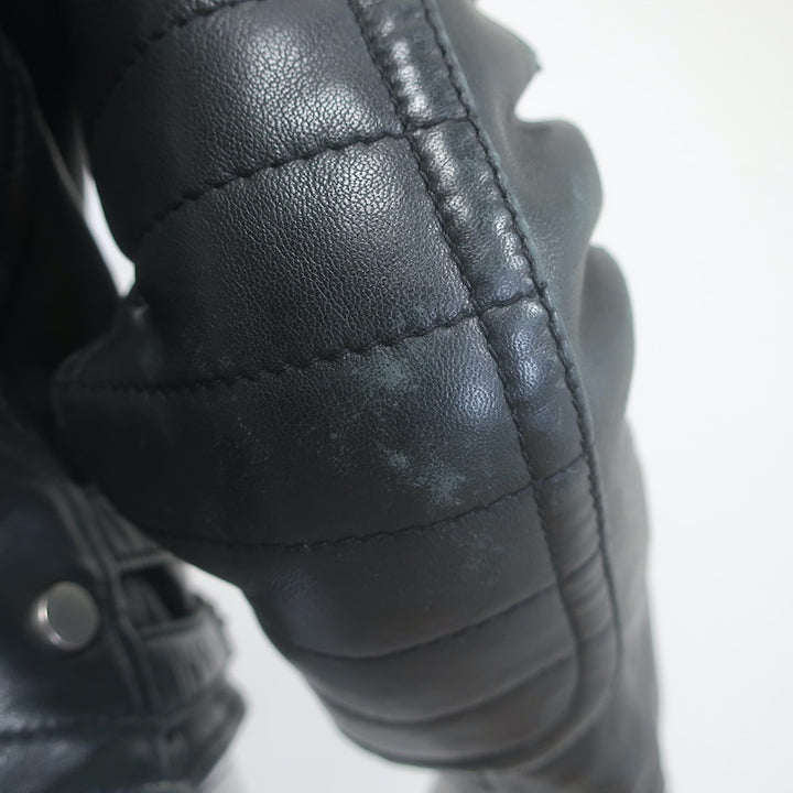 AllSaints Papin Leather Biker Jacket Black Size US 0