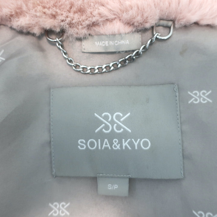 Soia &amp; Kyo Emanuela Faux Fur Jacket Quartz Pink Size Small