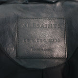 AllSaints Papin Leather Biker Jacket Black Size US 0