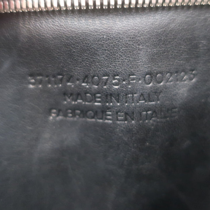 Balenciaga Large Cable Flap Shopper Tote Black Snakeskin &amp; White Leather