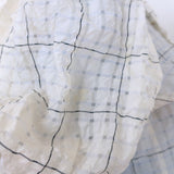 Isabel Marant Abias Puff Sleeve Blouse Cream Checked Organza Size 36