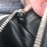 Balenciaga Large Cable Flap Shopper Tote Black Snakeskin & White Leather