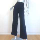 Veronica Beard Elin Wide Leg Pants Navy Crepe Size 4