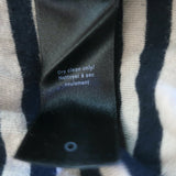 Rag & Bone/JEAN Keaton Striped Turtleneck Sweater Navy Cotton Size Extra Small