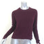 Rag & Bone Raglan Sweater Burgundy Cotton-Cashmere Ribbed Knit Size Extra Small