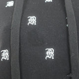 R13 Logo-Embroidered Hoodie Sweatshirt Black Size Extra Small