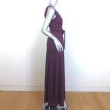 Matthew Williamson One of a Kind Belted Gown Plum Size 4 Sleeveless Maxi Dress