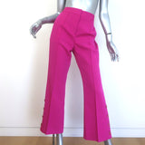 Milly Avery Blazer & Paige Cropped Pants Suit Fuchsia Cady Size 6/8
