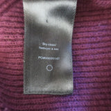 Rag & Bone Raglan Sweater Burgundy Cotton-Cashmere Ribbed Knit Size Extra Small